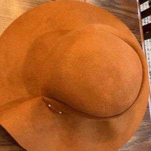 Burnt Orange Anthropologie Hat